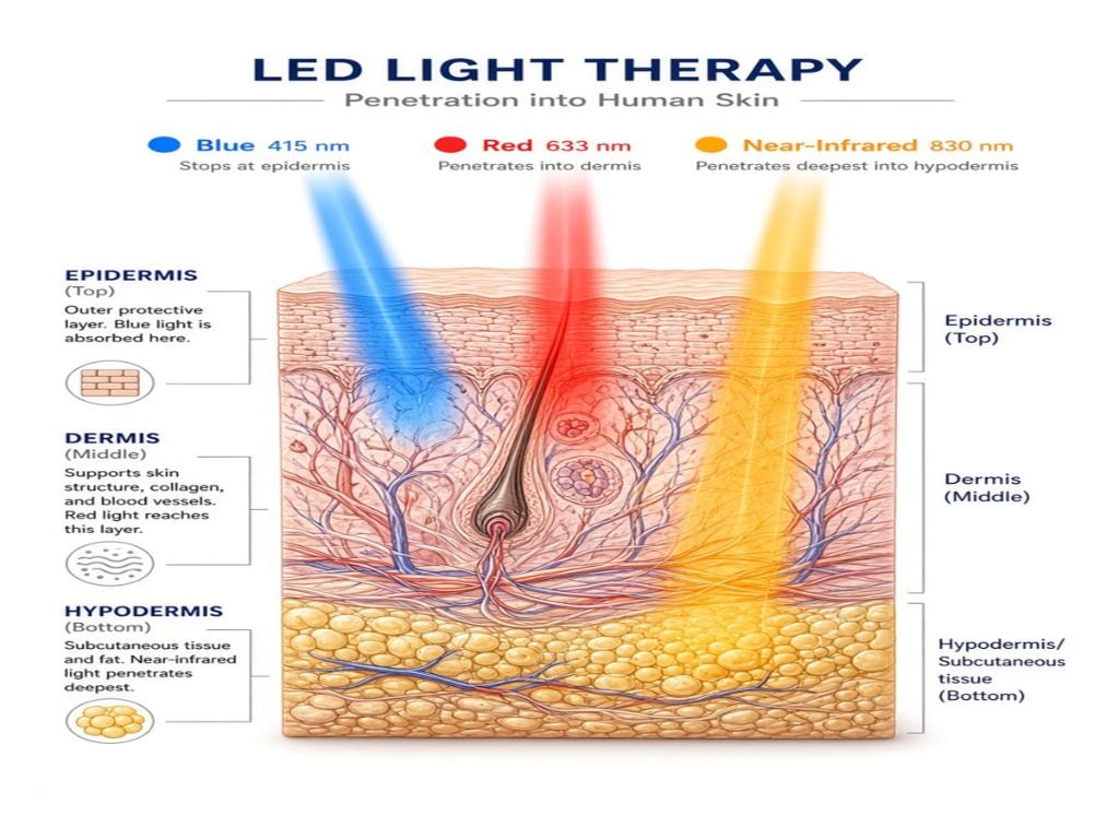 Light wavelength spectrum visualization